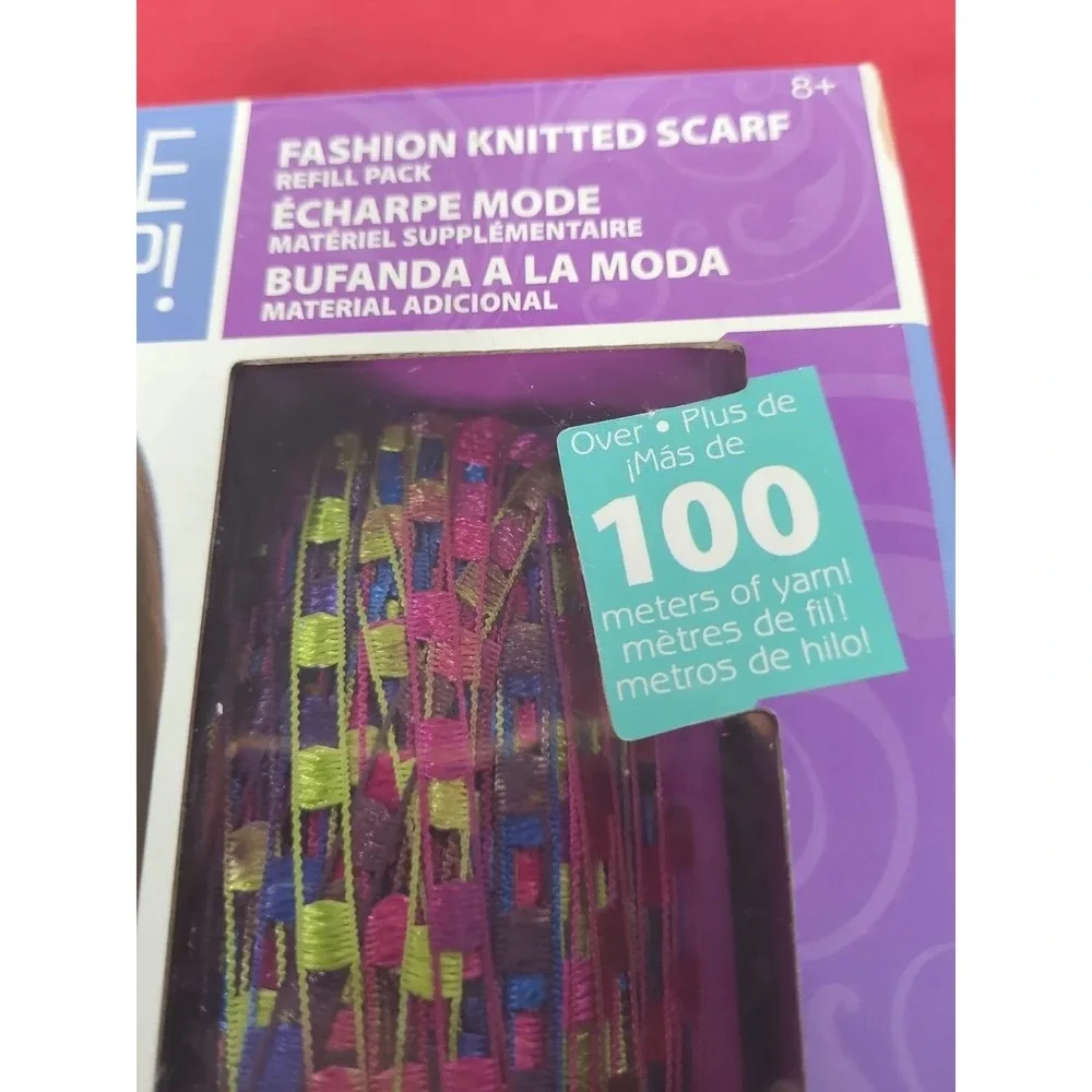 Style Me‎ Up Knitting Loom Rainbow Scarf Refill Crafting 100 Yards Yarn New Open